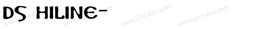 DS Hiline字体转换